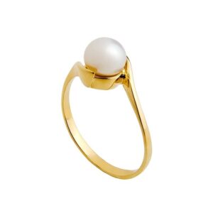 Anel Ouro Pearl 9k