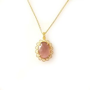 Medalha em Filigrana Cristal Roxo